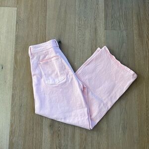 Universal Thread Wide Leg Ankle Pants Light Pink Womens Size 6